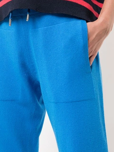 Shop Barrie Romantic Timeless Jogging Trousers In Blue