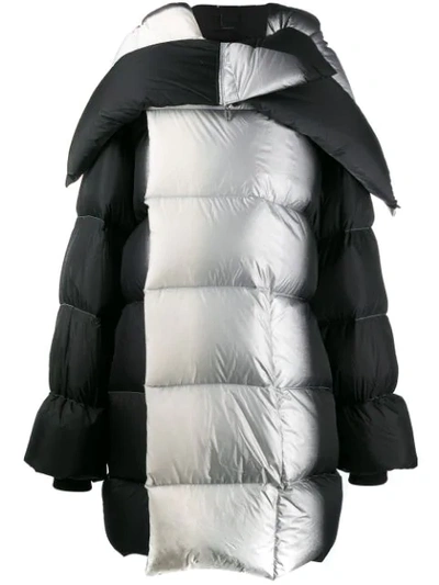 RICK OWENS OVERSIZED PADDED COAT - 黑色