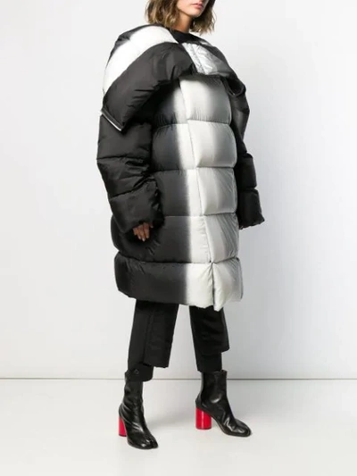 RICK OWENS OVERSIZED PADDED COAT - 黑色