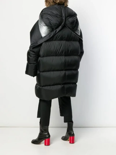 RICK OWENS OVERSIZED PADDED COAT - 黑色