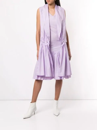 Shop Aalto Dress With Scarf Detail In Purple