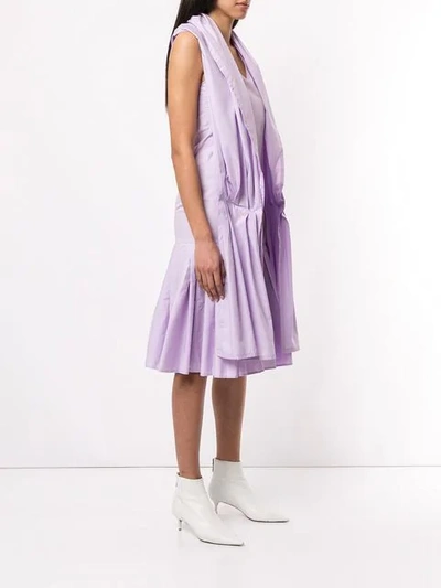 Shop Aalto Dress With Scarf Detail In Purple