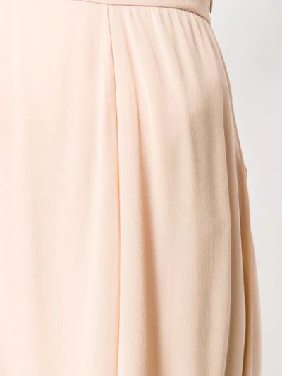 Shop Max Mara Pleated Skirt In Neutrals