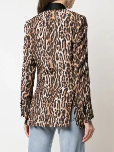 Shop R13 Leopard Print Blazer In Brown