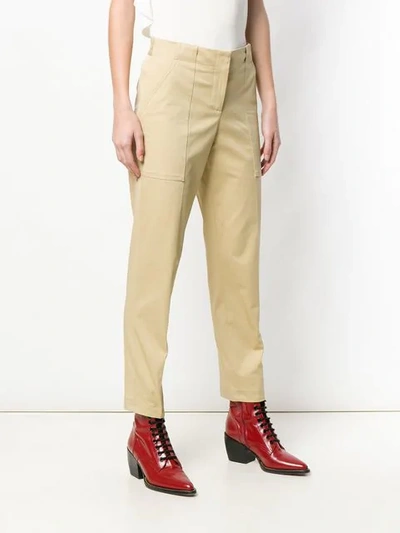 Shop Ermanno Scervino Front Pockets Trousers In Neutrals