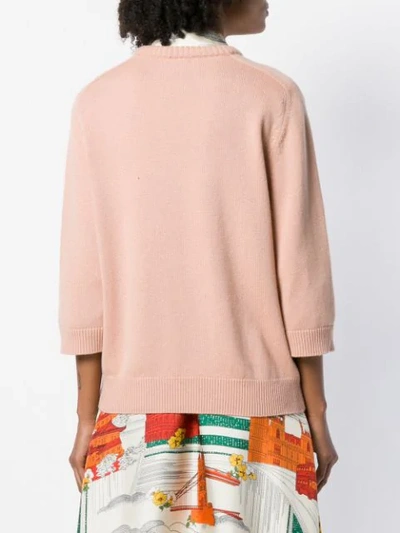 Shop Chloé Boxy Cashmere Jumper - Pink