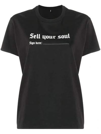 Shop R13 Sell Your Soul T-shirt In Black