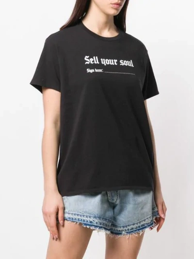 Shop R13 Sell Your Soul T-shirt In Black