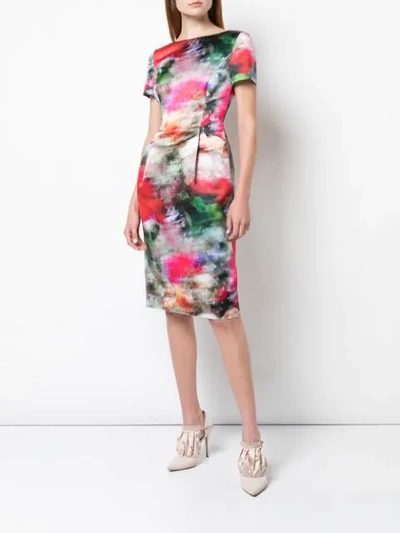 Shop Adam Lippes All-over Print Dress In Multicolour