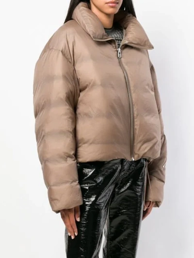 Shop A.a. Spectrum Puffer Jacket - Brown