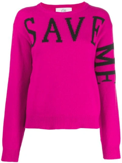 ALBERTA FERRETTI 'SAVE ME' SWEATSHIRT - 粉色