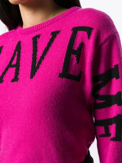 Shop Alberta Ferretti 'save Me' Jumper In Pink