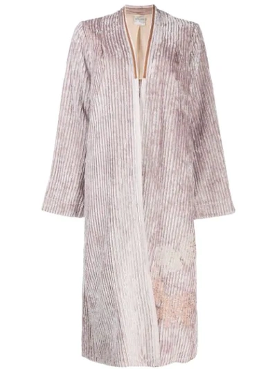 Forte Forte Draped Cardi-coat In Pink