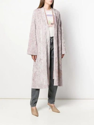 Forte Forte Draped Cardi-coat In Pink