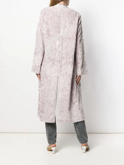 Forte Forte Draped Cardi-coat In Pink