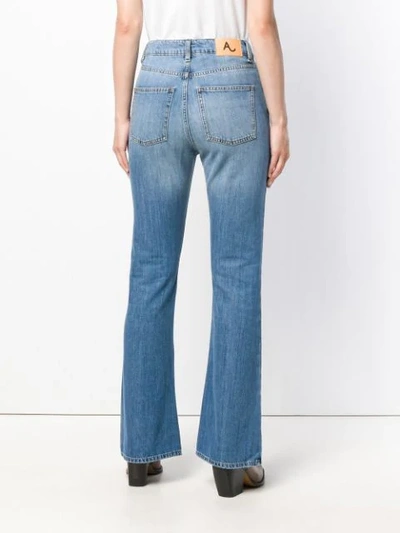 Shop Alexa Chung Shirley Wash Flared Jeans In Blue