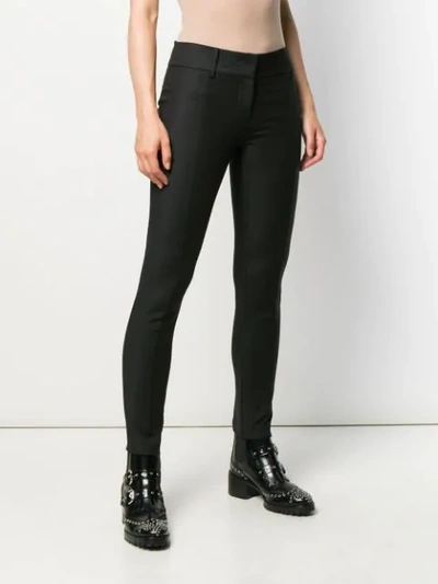Shop Patrizia Pepe Skinny Tailored Trousers In Black
