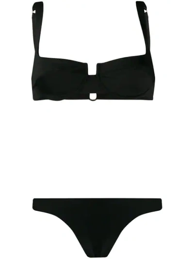 Shop Reina Olga Brigitte Bikini Set In Black