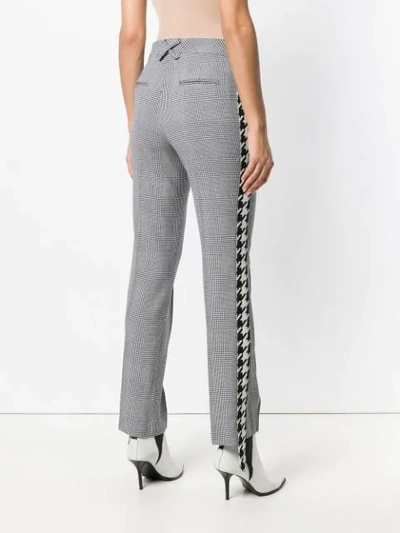 Shop Off-white Stripe Detail Tailored Trousers In Black