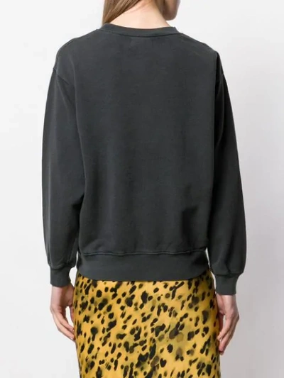 Shop Anine Bing Ramona Graphic Print Sweatshirt In Black