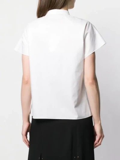 Shop Theory Short-sleeve Fitted Shirt In White