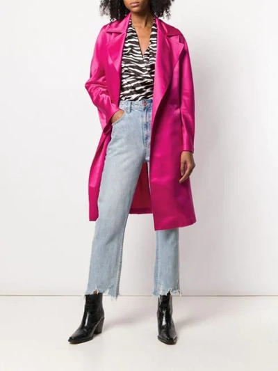 Shop Ainea Belted Coat In Pink