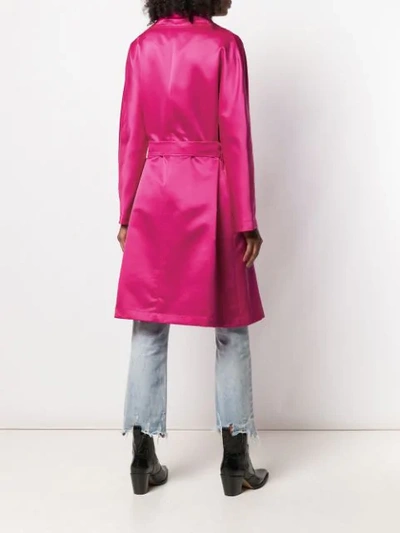 Shop Ainea Belted Coat In Pink