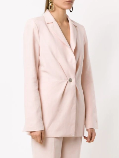 Shop Alcaçuz Panelled Florência Blazer In Pink