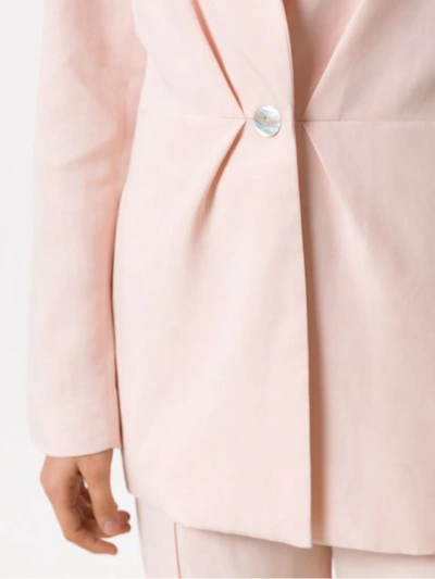 Shop Alcaçuz Panelled Florência Blazer In Pink