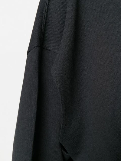 Shop Mm6 Maison Margiela Oversized Sweatshirt In Black
