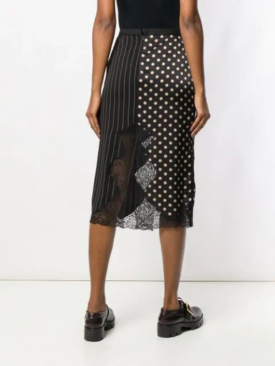 Shop Antonio Marras Printed Asymmetric Skirt In Black