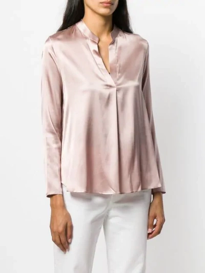 Shop Blanca Silk Blouse In Pink