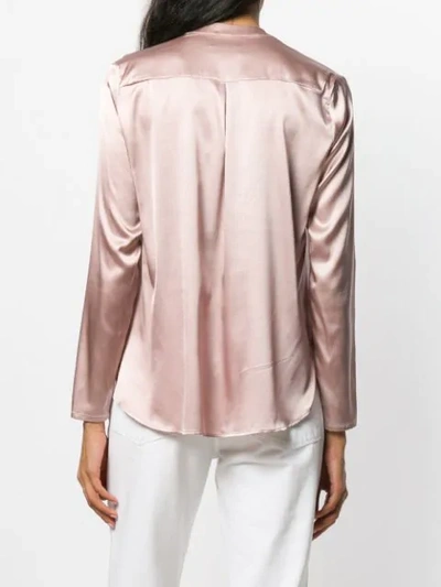 Shop Blanca Silk Blouse In Pink