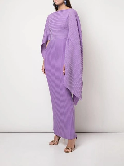 Shop Solace London 'adami' Abendkleid - Lila In Purple