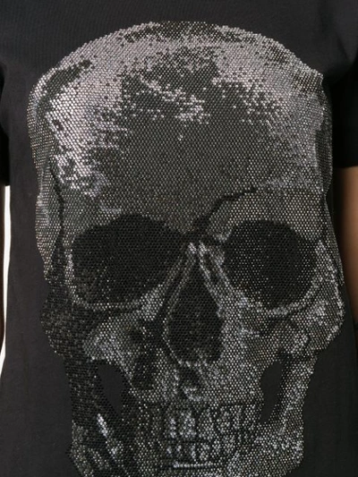Shop Philipp Plein T-shirt Mit Totenkopf - Schwarz In Black