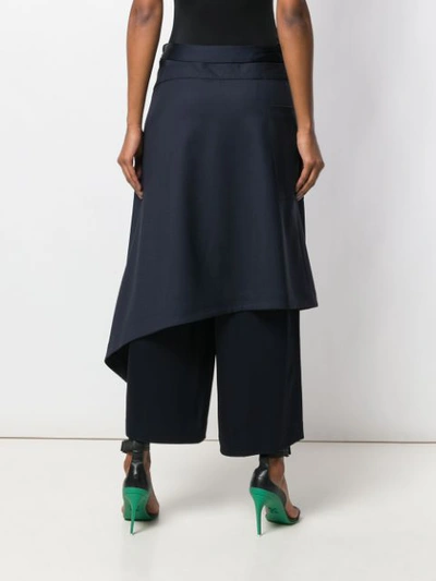 Shop Monse Apron Style Trousers In Blue