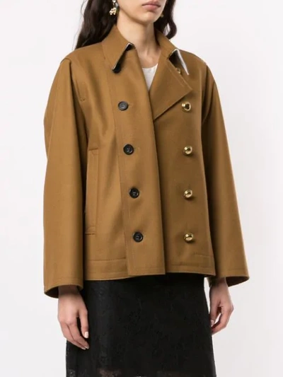 Shop N°21 Classic Military Jacket In Brown