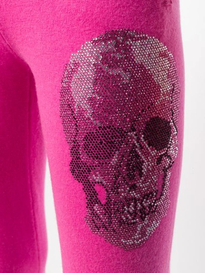 Shop Philipp Plein Skull Track Pants - Pink