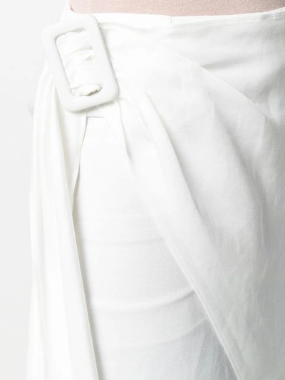 Shop Joseph Wrap Mini Skirt In White