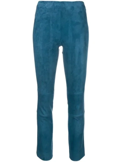 Shop Stouls Maria Rosa Skinny Trousers - Blue
