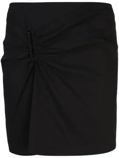 Shop A.l.c Gathered Mini Skirt In Black