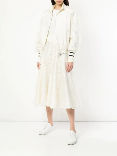 Shop Maggie Marilyn Some Kind Of Wonderful Bomber Jacket In White