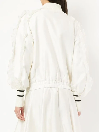 Shop Maggie Marilyn Some Kind Of Wonderful Bomber Jacket In White