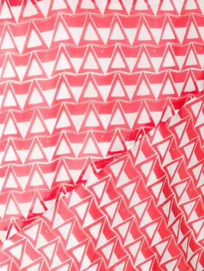 Shop Comme Des Garçons Comme Des Garçons Triangle Print Cami Dress In Red