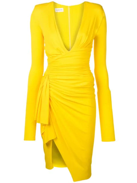 alexandre vauthier yellow dress