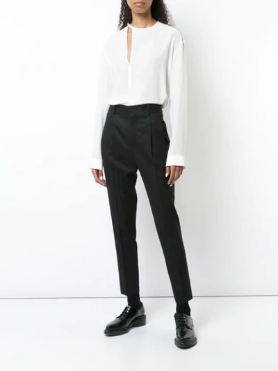 Shop Haider Ackermann Cut Out Detail Blouse In White