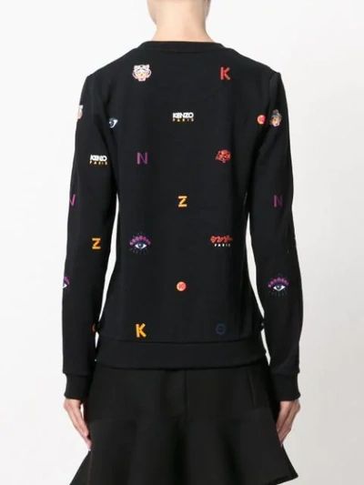 Shop Kenzo Multi Icon Sweatshirt - Black