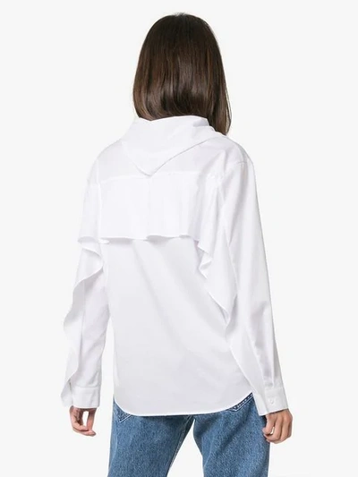 Shop Sjyp Tie Detail Shirt In White