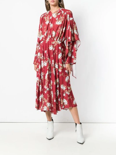 Shop Act N°1 Floral-print Dress - Red