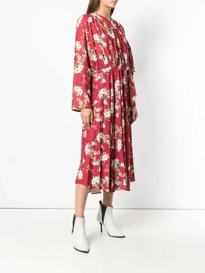 Shop Act N°1 Floral-print Dress - Red